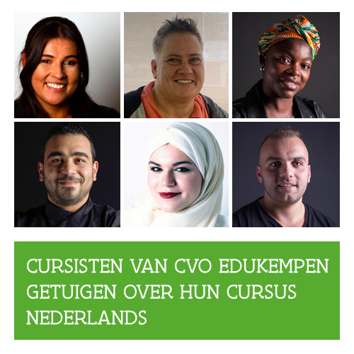 Knop. Cursisten van CVO EduKempen getuigen over hun cursus Nederlands.